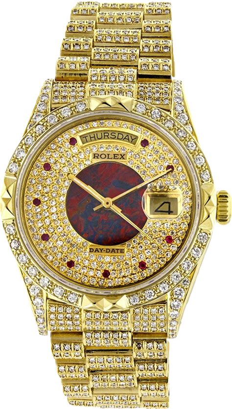 iced out rolex png